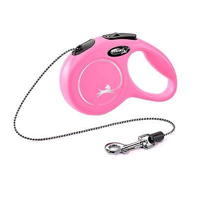 Flexi New Classic Cord Retractable Leash for Dog Pink Lead Walking 5m/8m