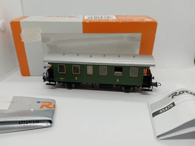 ROCO N VOITURE Voyageurs 2Eme Classe Sncf 2274 D Train Electrique Boite EUR 15,00 - FR