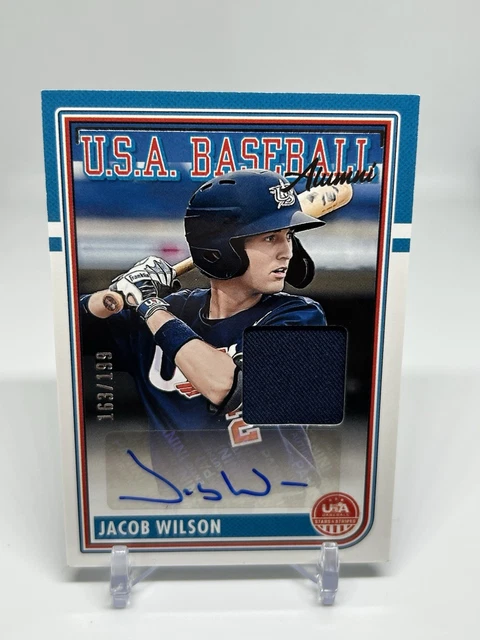 JACOB WILSON USA Baseball Alumni Patch Auto /199 $61.95 - PicClick CA