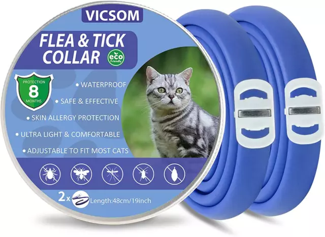 Collare Antiparassitario per Gatti, Collare Antipulci Gatto, Collari Antiparassi