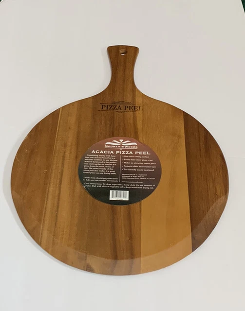Acacia Mountain Woods Pizza Peel/Cutting Board Serving Tray 1021q NEW