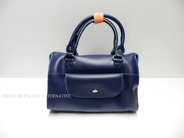 Sac à Main Bleu DAVID JONES Pour Femme - Handbag En PVC, Style Classique, Occasion Mais état Neuf