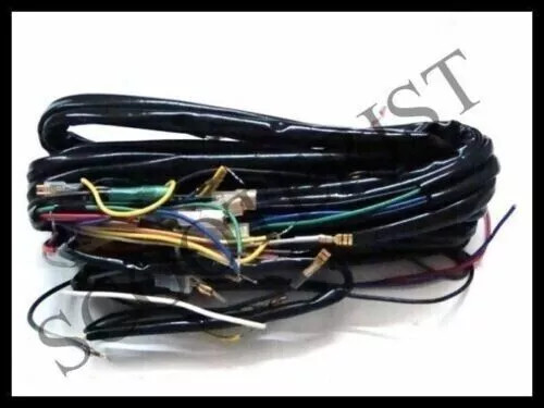 Electrical Wiring Loom Harness 12V Kick Start Fit For Vespa PX P200E 150 125 200