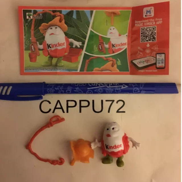 Pêcheur + Carte SD297-Kinderini Mestieri- Kinder Merendero 2017