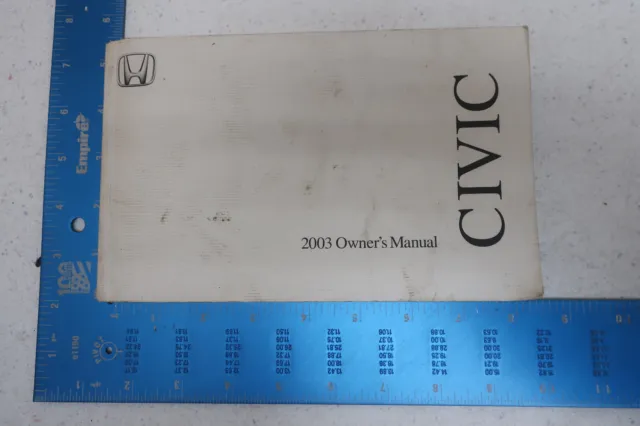 2003 03 Honda Civic Coupe Owner's Manual Book -Free Ship - Om527