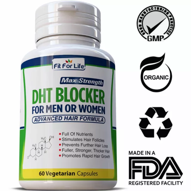 DHT BLOCKER Advanced Hair Formula Stimulate Growth Anti Loss FIT FOR LIFE