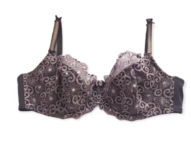 Soutien-gorge en dentelle violette mode Lanny lingerie bustier 80D pré-dised