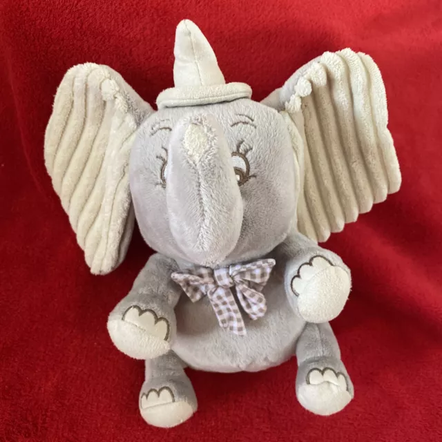 🇫🇷Peluche Doudou Musical Éléphant DUMBO gris Attache Tétine NICOTOY NEUF