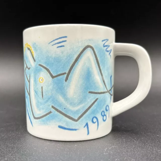 Royal Copenhagen 3” Small Fajance 1989 Annual Cup Mug Excellent Condition