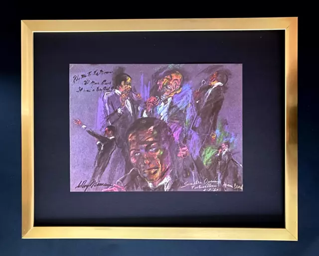 LeRoy Neiman "Frank Sinatra" Signed Pop Art Mounted and Framed