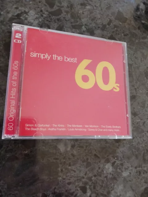 Simply The Best 60s Sixties 2 CD Various Artists Monkees Dion Searchers Animals