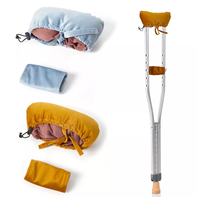 2 piezas almohadillas de muleta acolchado universal para axilas y agarre de mano para brazo CrutchDS