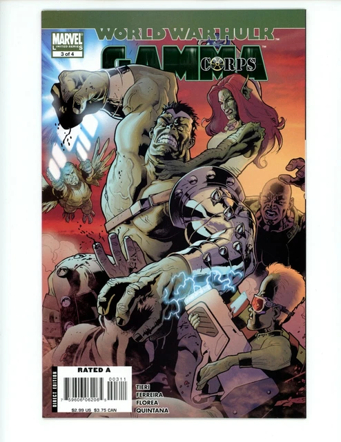 World War Hulk Gamma Corps #3 2007 VF/NM 3 of 4 Marvel Comics Frank Teri