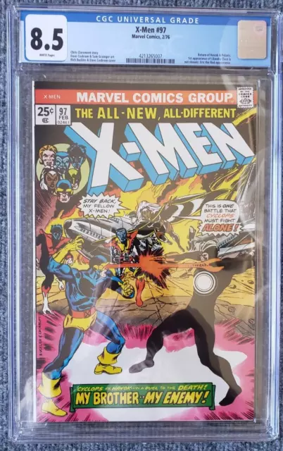 X-Men #97 CGC 8.5 Marvel Comics 1976 1st Appearance of Lilandra