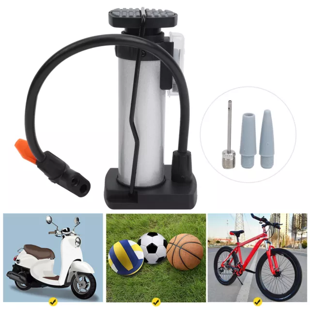 INBIKE Aluminium Alloy Bicycle Mini Inflator Portable Bike Foot Pump Cycling