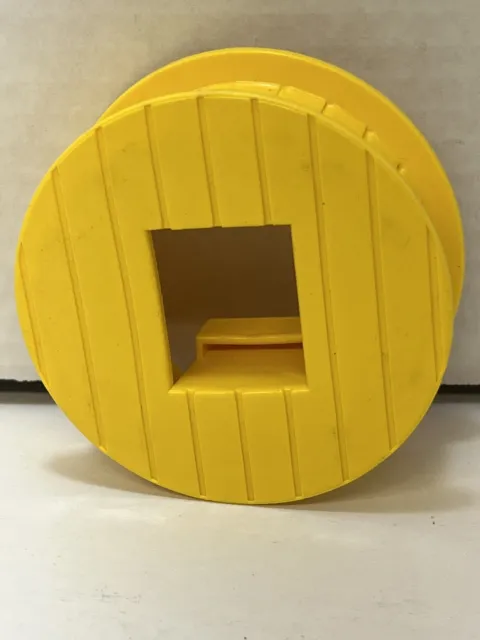 VTG Fisher Price 937 Little People Sesame Street Clubhouse Yellow Cable Spool