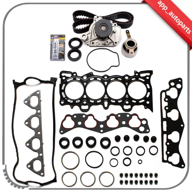 Timing Belt Kit Water Pump For 96-00 Honda Civic 1.6 Head Gasket Set D16Y7 D16Y8