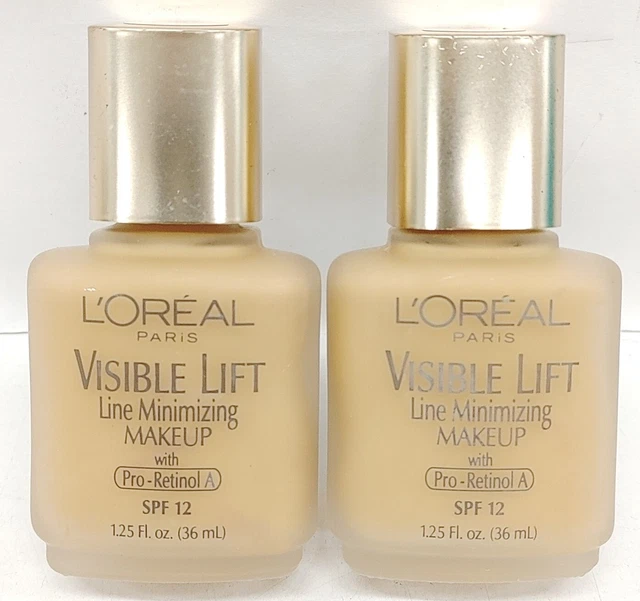 Loreal Visible Lift Line Minimiz. Makeup Creme Cafe  1.25oz Lot of 2 As pic🌸