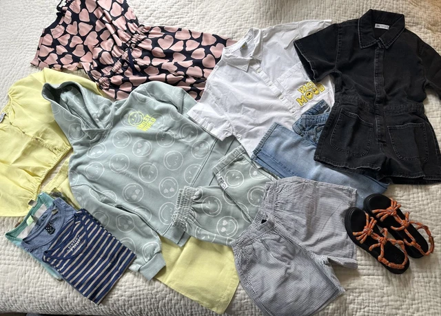 Pacchetto di abiti ragazze designer 10 anni Crewcuts, Zara, Smiley World, Scotch&Soda
