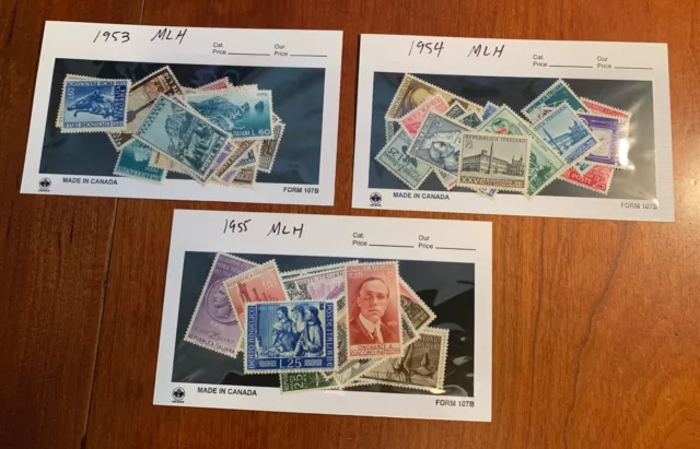 Italy 1953, 1954, 1955  Mlh/Hinged Stamps, Scott Nos.:  621-704, Lot Of (45)