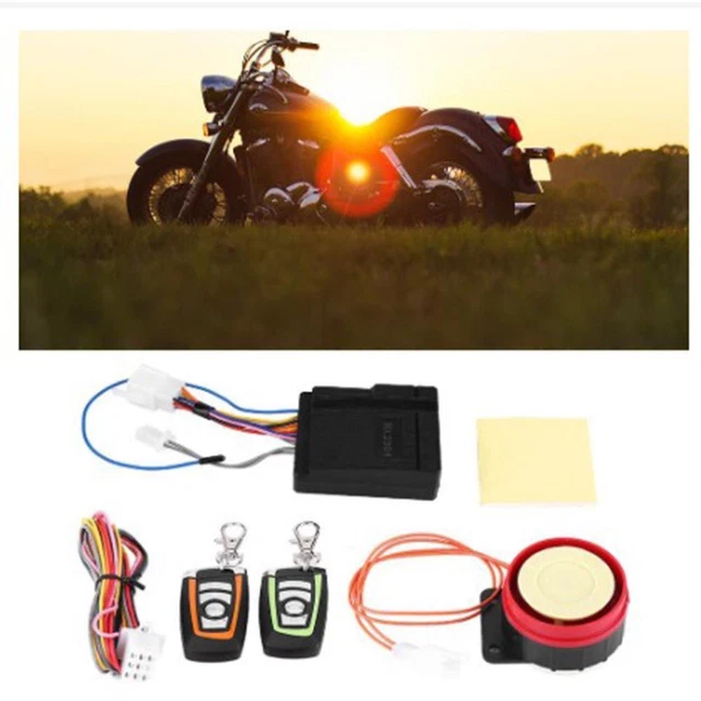 One Way Télécommande Sécurité antivol Système d&#39;alarme moto Kit antivol