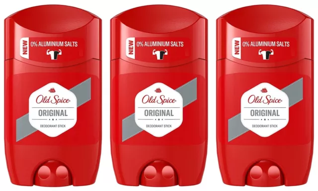 ✅Old Spice ORIGINAL Deodorant Deo Stick Deostick ohne Aluminium Herren 3x 50ml✅