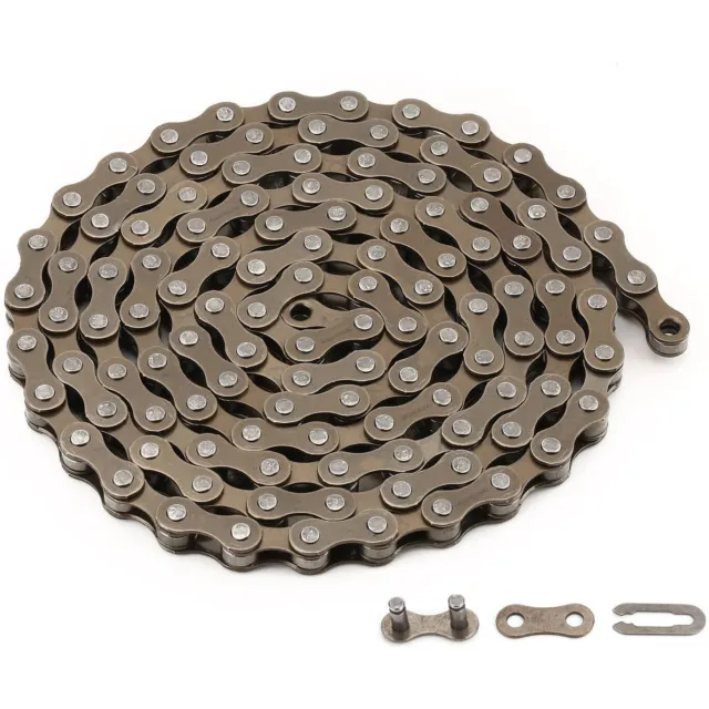 1/2"x1/8" Single Speed Bicycle Silver Chain - Fixie City Urban Crusier BMX Bike