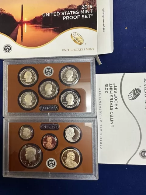 2019 united states mint proof set no penny