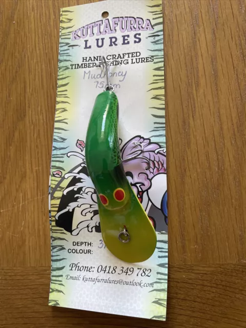 Timber Lure Kuttafurra Lure 75mm Mudhoney Cod Lure Ali Bib