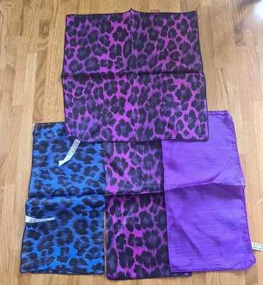 Claytons DA UOMO VIOLA GEOMETRICO 100% Seta Cravatta Wide Fit 