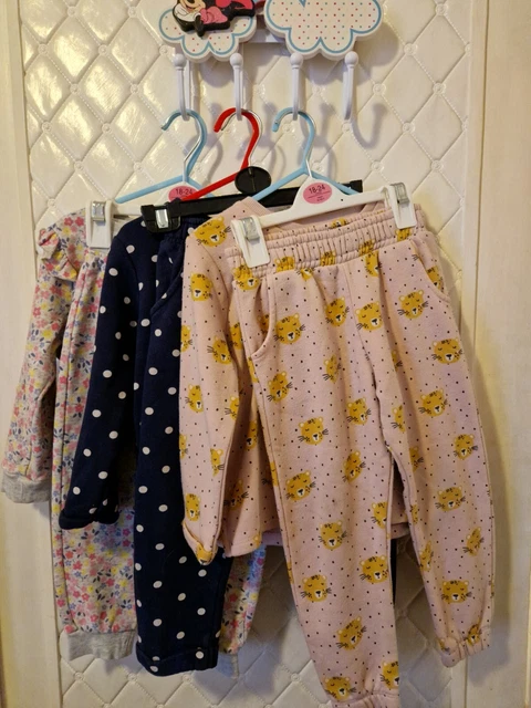 3-4years Girls 2 Piece Set Joggers & Jumper Bundle