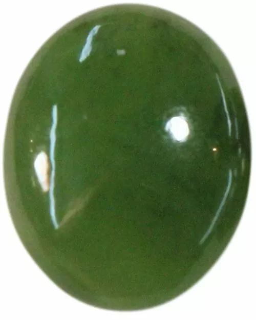 Natural Extra Fine Rich Green Nephrite Jade - Oval Cabochon - New Zealand - AAA+