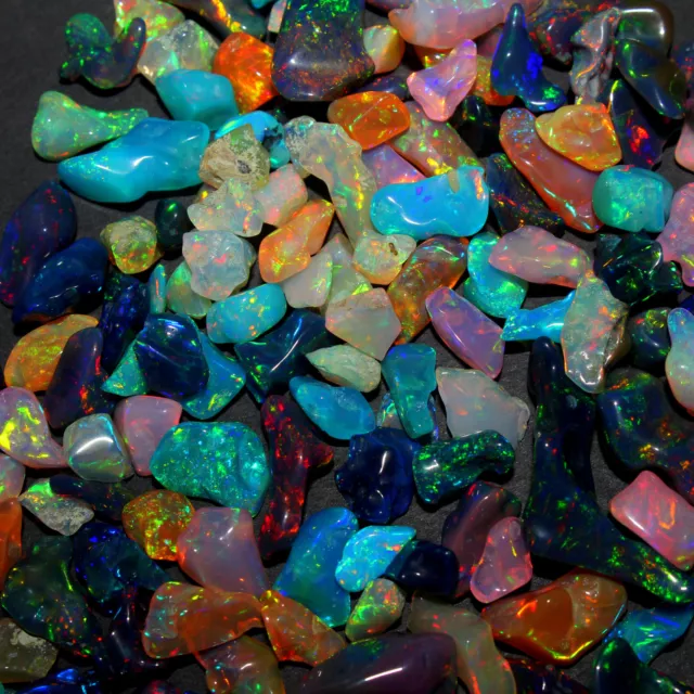 Naturale Welo Etiope Opale di Fuoco Lucido Grezzo Mix Colore Sfuso Gemma Grezzo