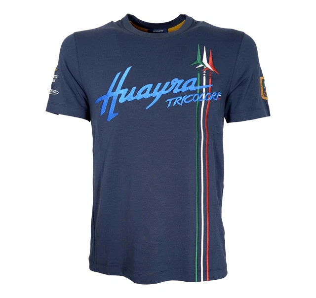AERONAUTICA MILITARE T-SHIRT Huayra Tricolore TS2111 Couleur Bleue