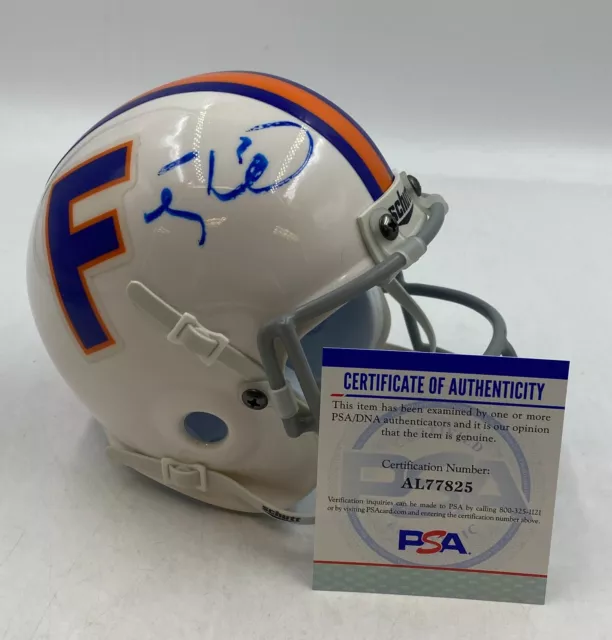 Tim Tebow Signed Florida Gators Mini Football Helmet AUTO PSA COA Tim Tebow Signed Florida Gators Mini Football Helmet AUTO PSA COA