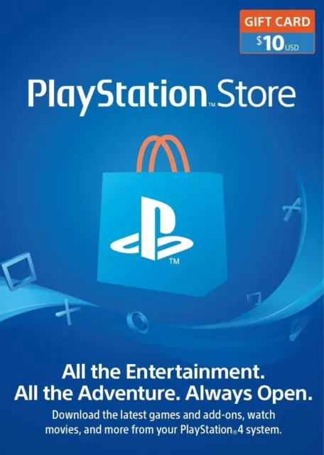 PlayStation Store USD 10$ Card - PS PSN US Store - NEW