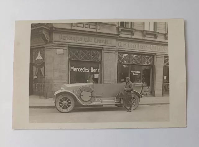Foto Ak  Dresden - Mercedes Benz Verkaufstelle mit 24/ 100 / 140 PS - 1925