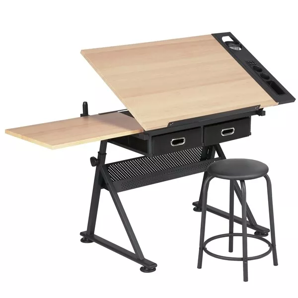 Adjustable Drafting Table Drawing Craft Art Hobby Board Home Office Kid's Desk