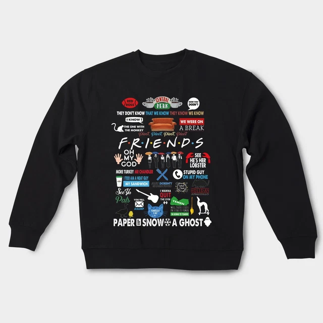 FRIENDS TV SERIES Unisex Sweatshirt Hoodie Sweater Sweat Shirt