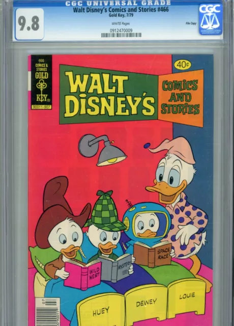 Walt Disneys Comics And Stories #466 Mt 9.8 Cgc File Copy White Pages