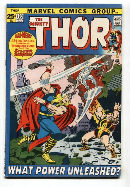 THOR #193--1971--MARVEL--SILVER SURFER--comic book