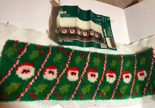 Kit artesanal de gancho de pestillo Bucilla 13119 Santa Claus parada de draft 5 x 36 gancho de pestillo