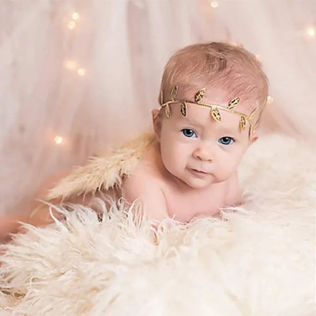 Hair Accessories Leaves Hair Band Infant Costume Photography Prop Angel Wings