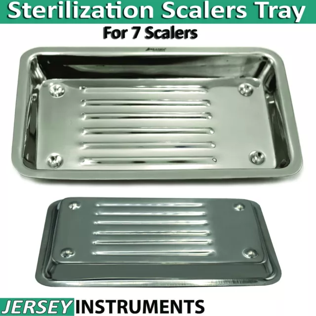 Sterilization Instruments Scaler Tray Dish For 7 Dentistry Curettes Explorers CE