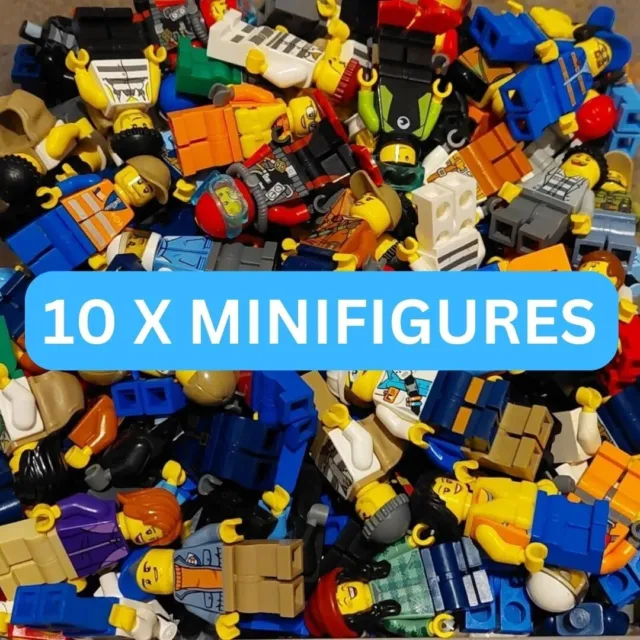 LEGO Minifigures Bundle X 10 & Accessories Mixed Mini Figure Job Lot