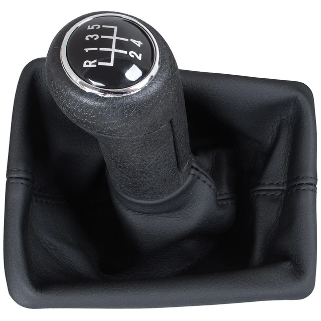 Leva Del Cambio In Pelle Per Audi A4 B8, A5, Q5 - Pomello Sportivo 6 Marce, Ricambio 8K0863278, Colore Nero/Argento - Foto 7