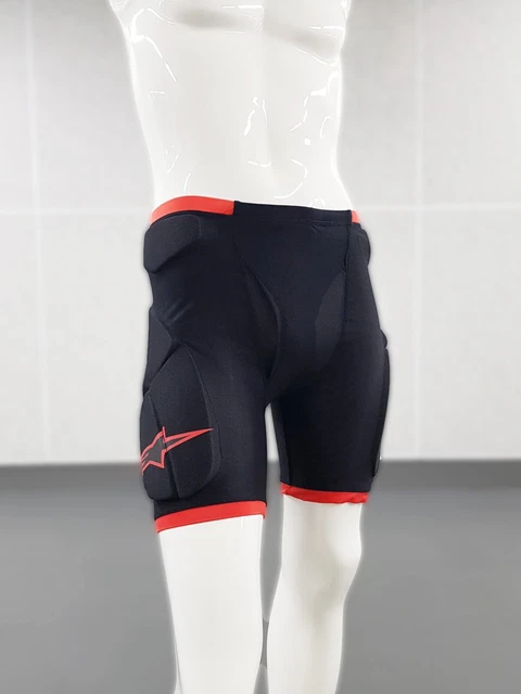 Alpinestars Protektorshort Hüfte Oberschenkel Comp Pro Short Schwarz/Rot Größe M