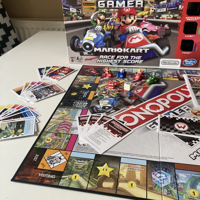NINTENDO MARIO KART Monopoly Gamer Version Hasbro Board Game Complete