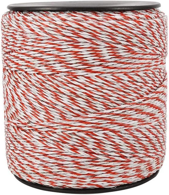 Electric Fence Wire, 1640 Feet 500 Meter Portable Livestock Fencing Polywire Rol