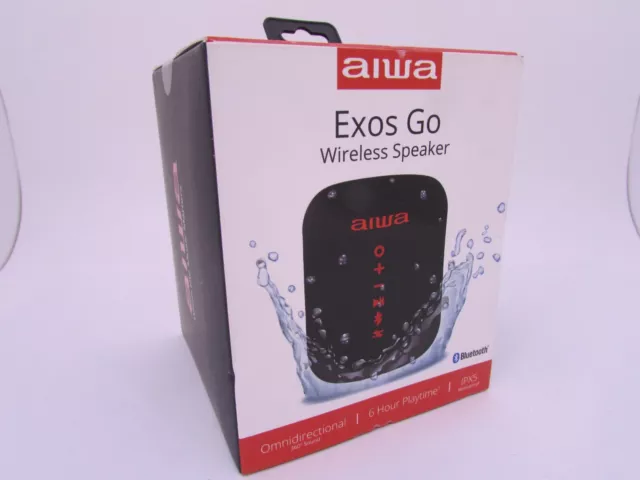 Aiwa Exos Go Wireless Portable Speaker Black And Red